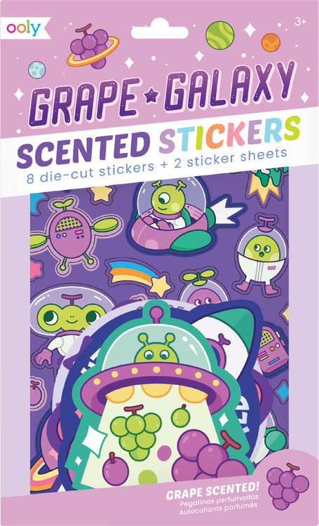 Grape Galaxy Scented Stickers