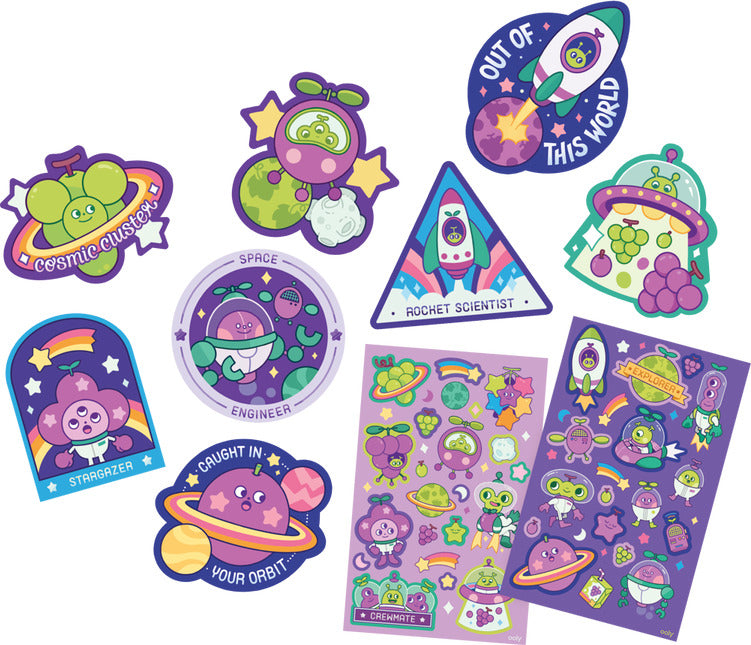 Grape Galaxy Scented Stickers