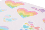 Stickiville Rainbow Hearts Stickers - Holographic