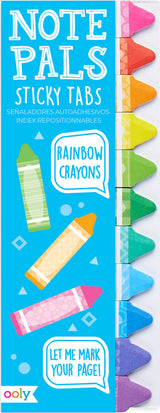 Note Pals Sticky Tabs - Rainbow Crayons