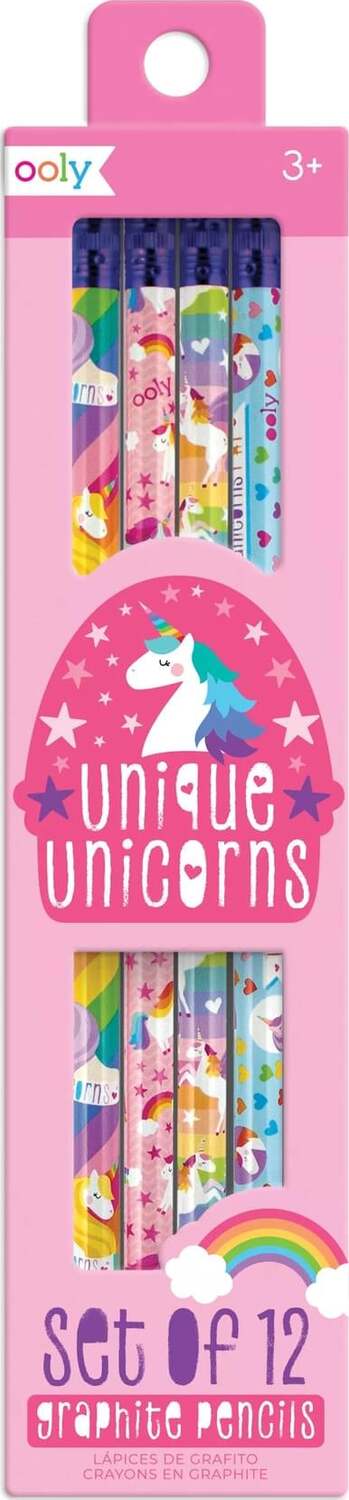 Unique Unicorns Graphite Pencils - Set of 12