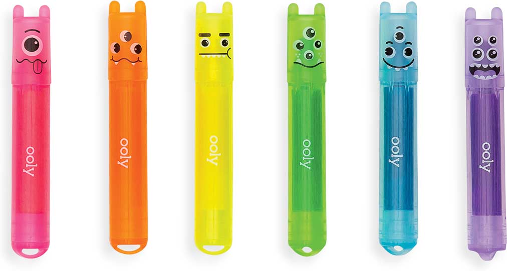 Mini Monster Scented Highlighters - Set of 6