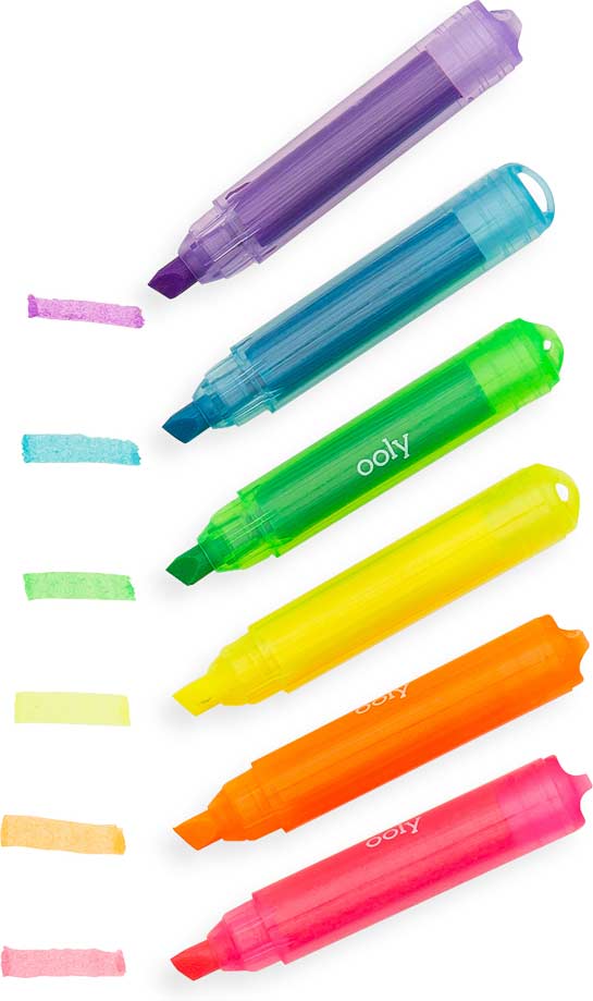 Mini Monster Scented Highlighters - Set of 6