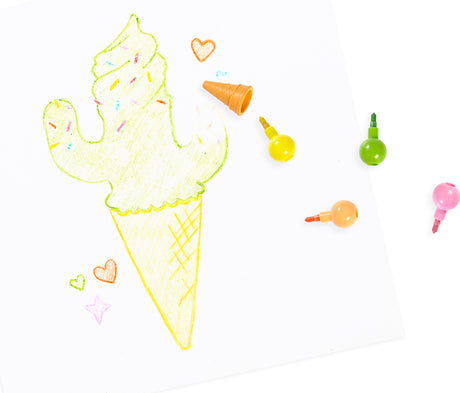 Ice Cream Scoop Crayon Eraser