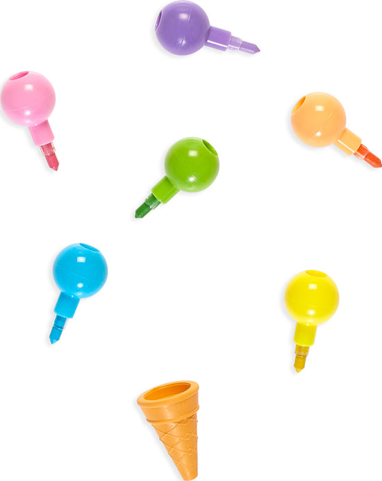 Ice Cream Scoop Crayon Eraser