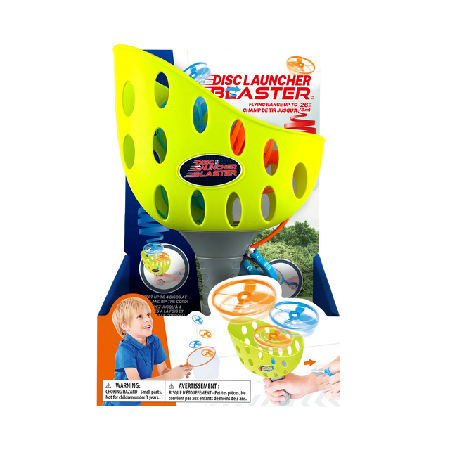 Disc Launcher Blaster W/Net and 12 Discs