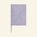 iScream Lavender Rhinestone Journal shown closed with a sparkly lavender rhinestone-covered front, bookbound edge, and lavender ribbon bookmark.