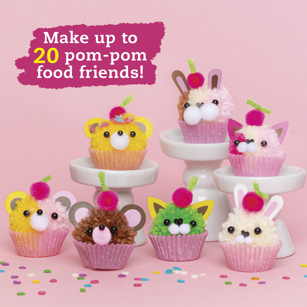 Mini Pom-Pom Food Animals