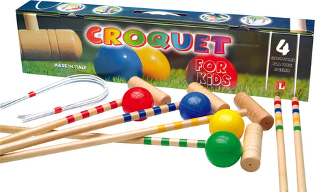 4-Player Children's Croquet Set