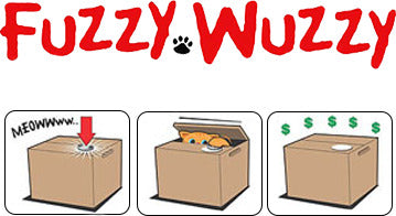 Fuzzy Wuzzy Kitty Bank