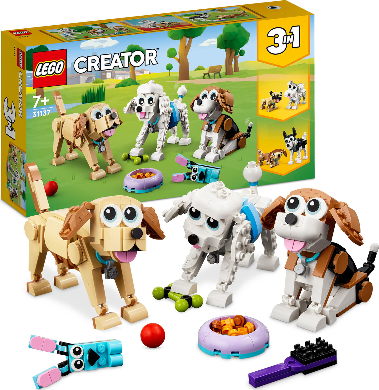 LEGO® Creator 3-in-1: Adorable Dogs Animal Toys