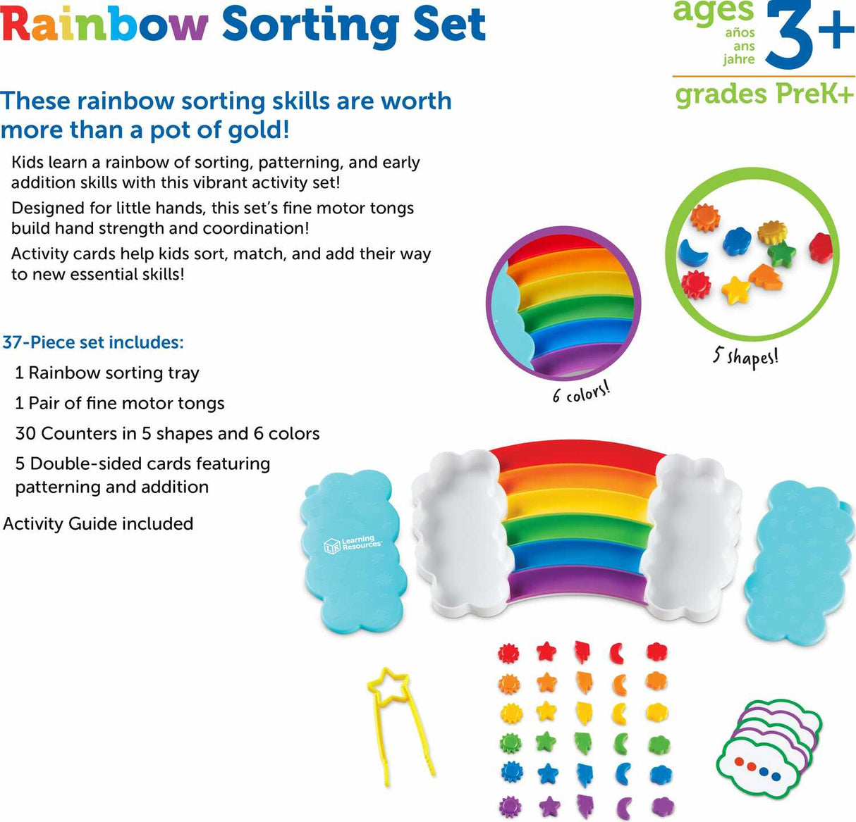 Rainbow Sorting Activity Set