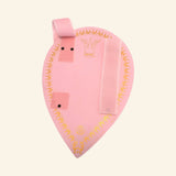 Back view of the Liontouch Queen Rosa Shield showing the handle and arm straps on the pink EVA foam shield.