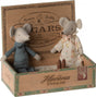 Grandma and Grandpa Mice in Cigarbox