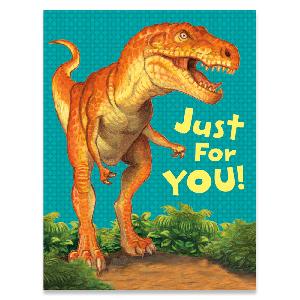 T-Rex Foil Gift Enclosure Card