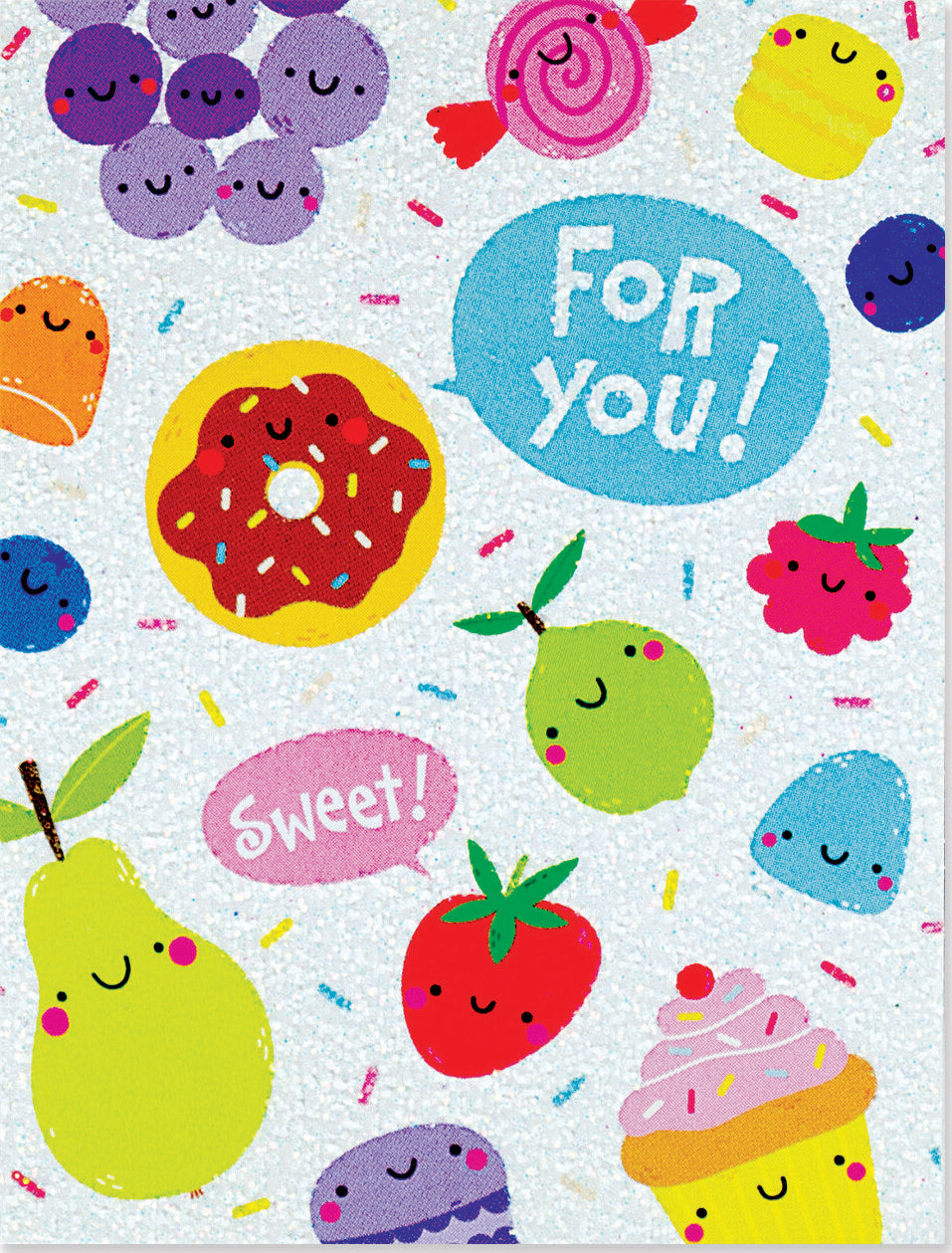 Fruits & Sweets Glitter Gift Enclosure C