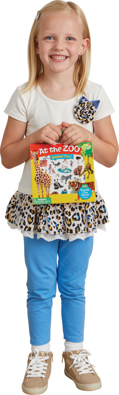 At The Zoo Reusable Sticker Tote