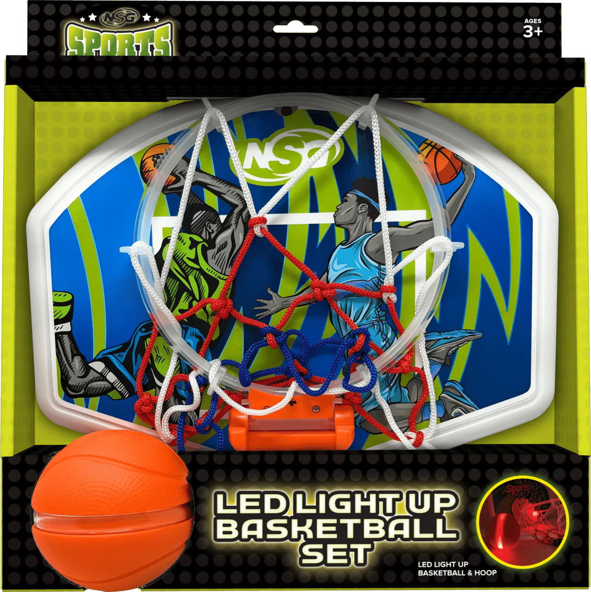 NSG LED Light Up Basketball Set