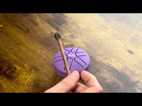 3" Steel Tongue Drum, Purple