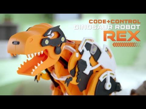 Load and play video in Gallery viewer, Code+Control Dinosaur Robot: REX
