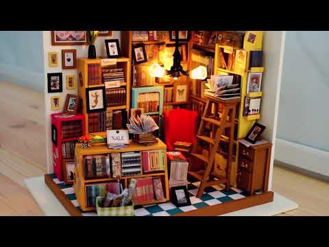 DIY Miniature House Kit: Sam's Study