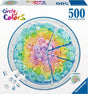 Circle of colors: Rainbow Cake (500 pc Round Puzzles)