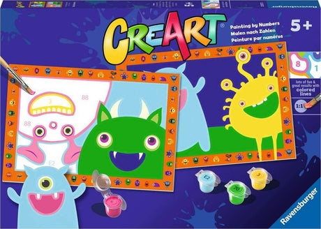 CreArt Jr:  Paint-By-Number - Silly Monsters (2 images)