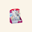 Schleich® BAYALA® Pegasus shown in retail packaging with a white winged horse figure, fantasy cloud artwork, Schleich® branding, and BAYALA® collection design.