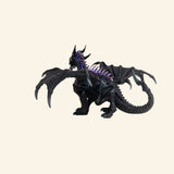 Schleich® ELDRADOR® Creatures Shadow Dragon shown in a dynamic pose with open wings, curved claws, spiked head, and dark purple-and-black coloring.