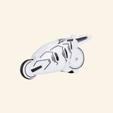 Speed Ripperz Photon Speed Cycle in white featuring a futuristic motorcycle design powered by a rip cord launcher with no batteries required.