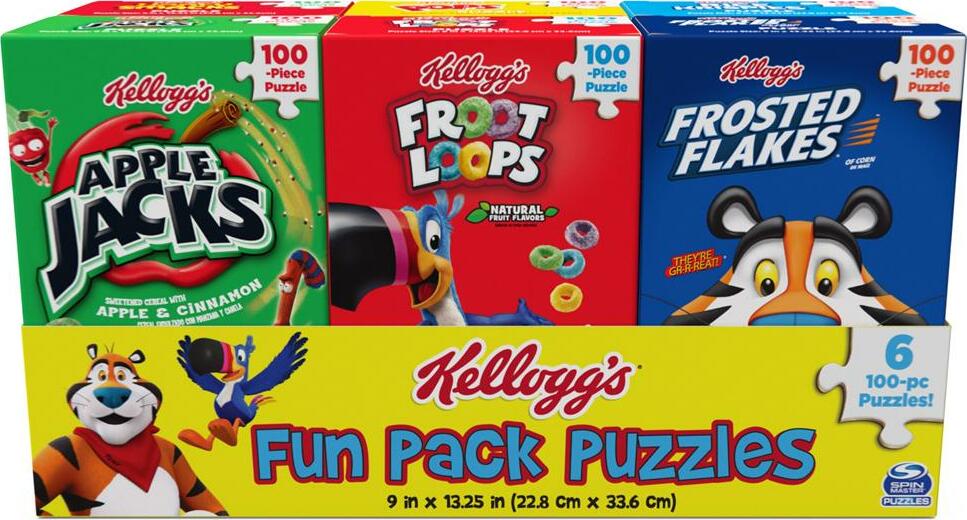 Kellogg's - Fun Pack Puzzles 6 Square Cereal Boxes