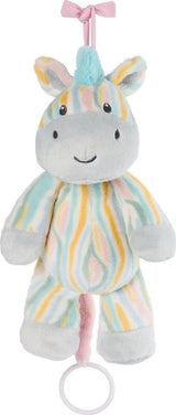 Safari Friends Zebra Pull-Down Musical Plush (Plays Brahms` Lullaby), 12-Inch