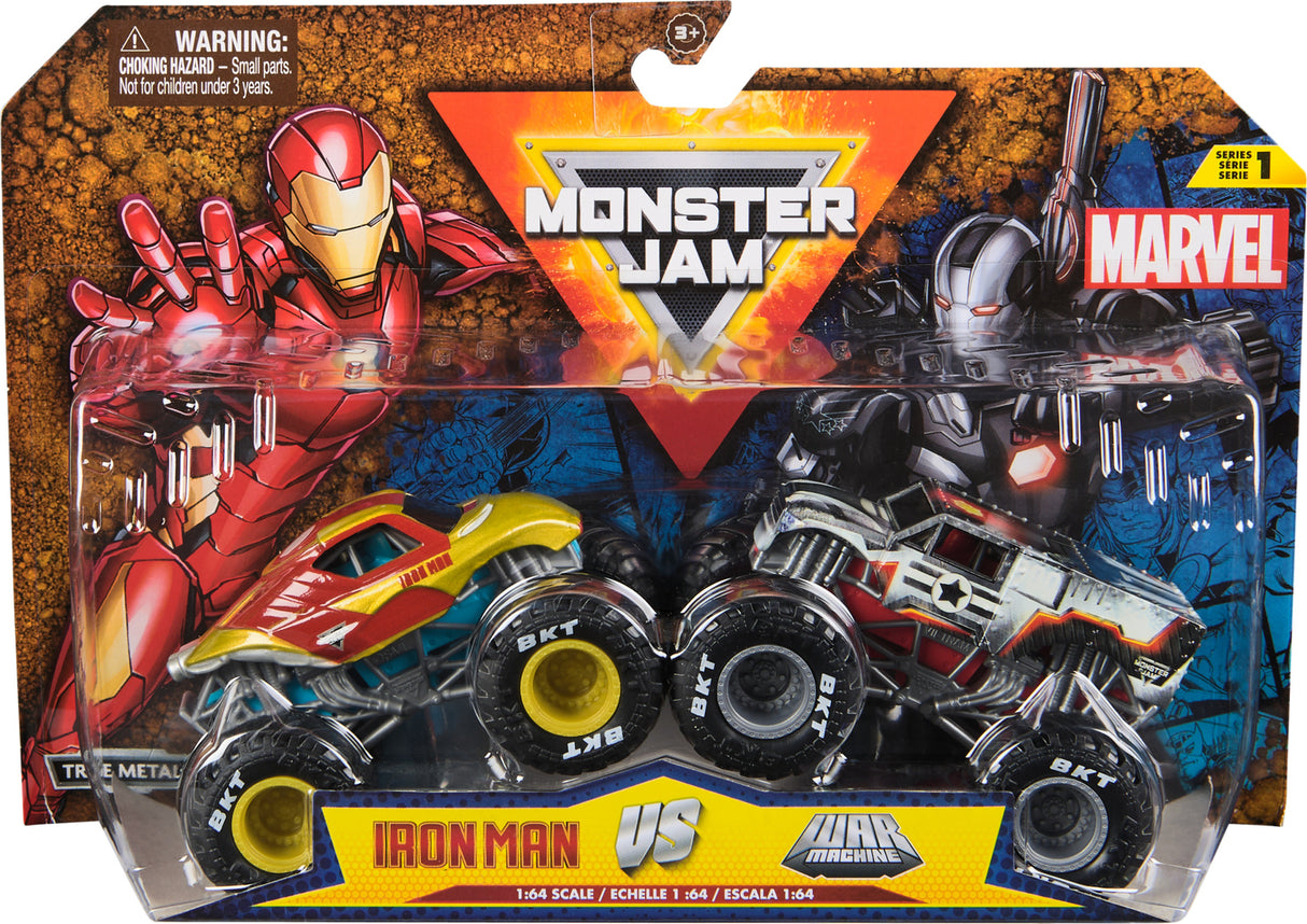 Monster Jam Marvel Iron Man Vs. War Machine