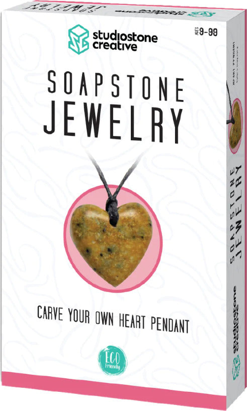 Heart Pendant Soapstone Carving Kit