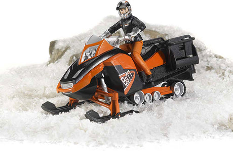 Bruder Snowmobile with Driver and Accessories