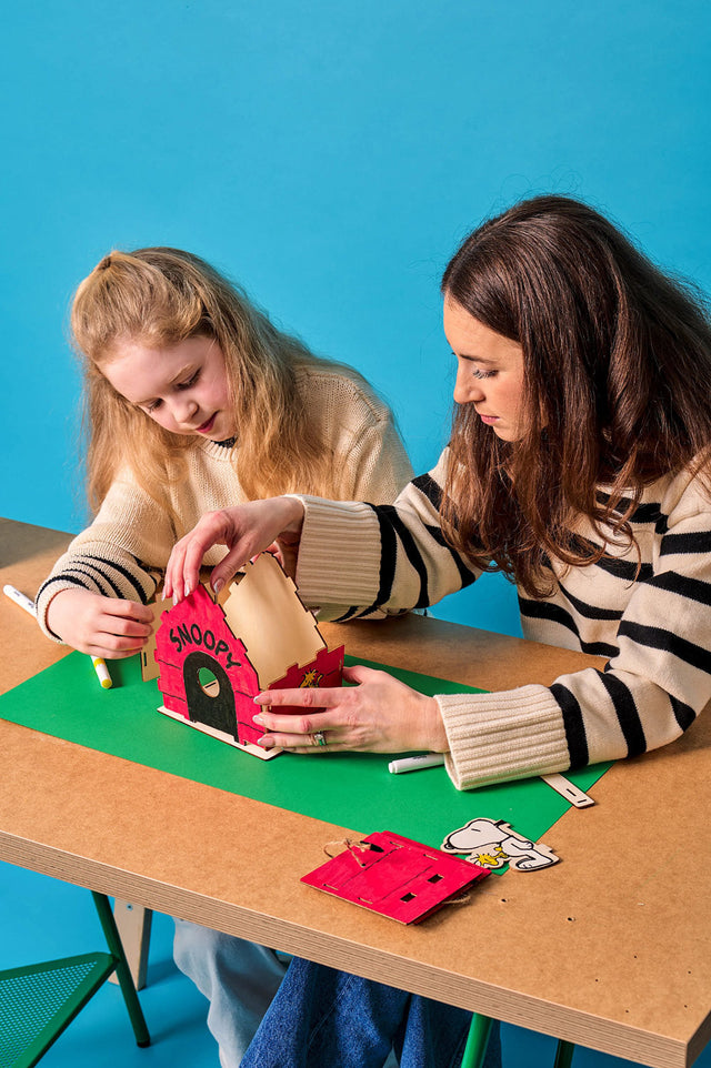 OOLY x PEANUTS: Color-In' Wooden Bird House Kit