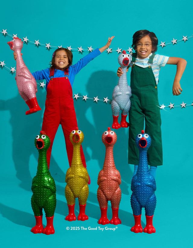 Giant Sparkle Rubber Chicken