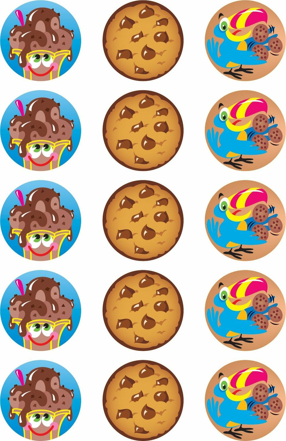 Lots Of Chocolate/ Chocolate Stinky Stickers, 60 Ct