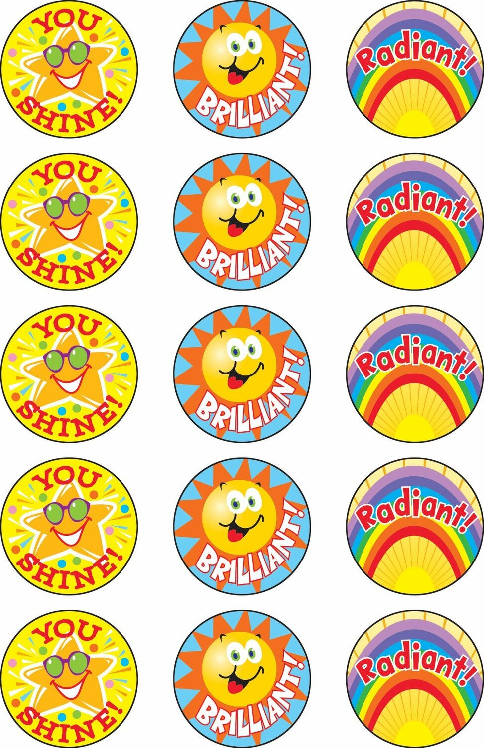 Sun amd Fun/ Tutti-frutti Stinky Stickers, 60 Ct