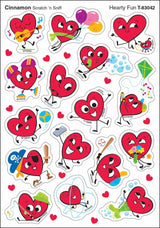 Hearty Fun/ Cinnamon Mixed Shapes Stinky Stickers, 64 Ct