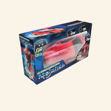 Red Turbo Twister Morpher transforming RC car in retail packaging.