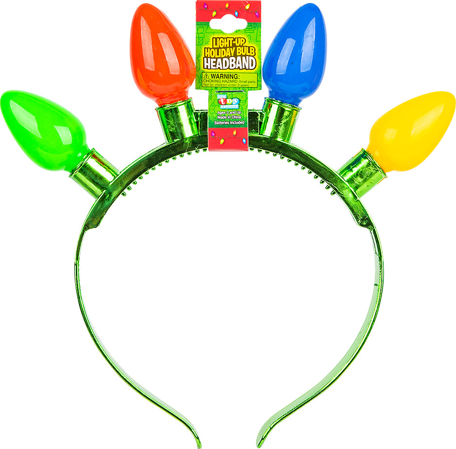 8"light-up Christmas Bulb Headband