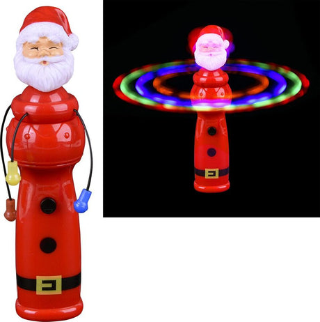 7.5" Light-Up Santa Spinning Orbit Wand 