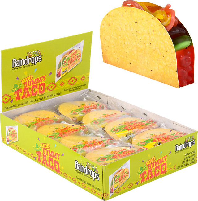 Raindrops Mini Gummy Taco (sold individually)