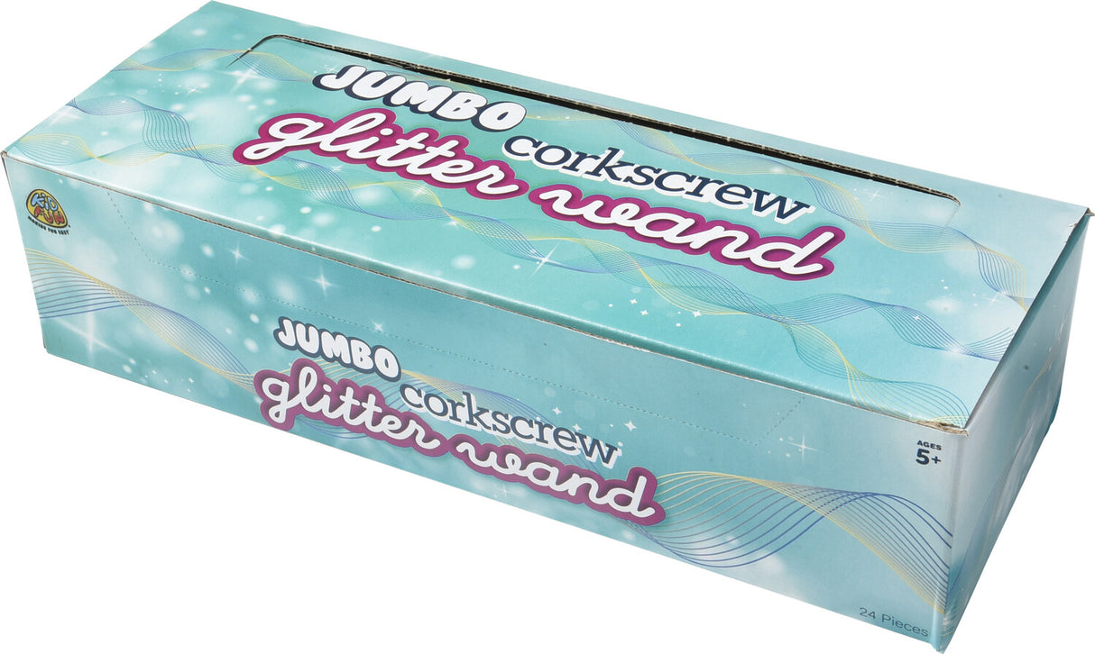 Jumbo Corkscrew Glitter Wand