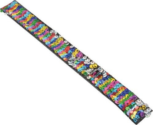 Rainbow Sequin Slap Bracelet (sold single)