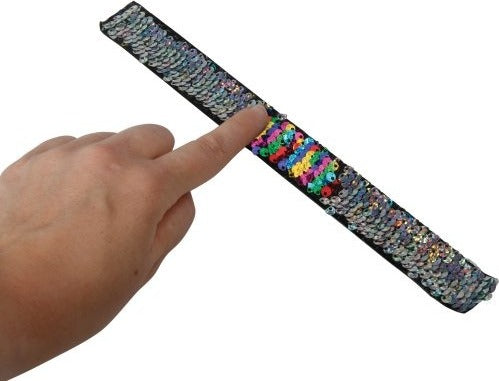 Rainbow Sequin Slap Bracelet (sold single)