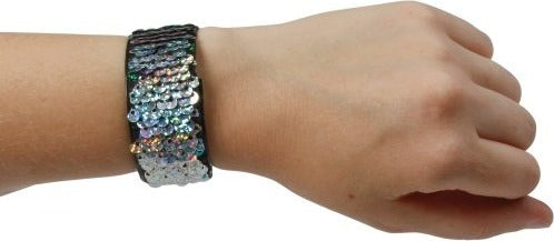 Rainbow Sequin Slap Bracelet (sold single)