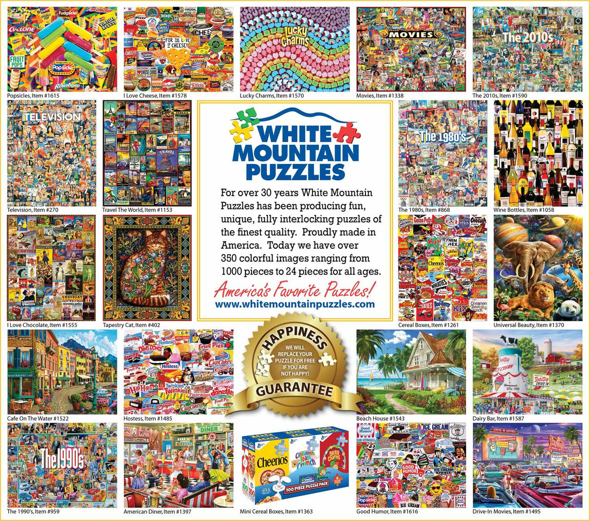 Boston, MA - 1000 Piece - White Mountain Puzzles