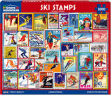 Ski Stamps - 1000 Piece Jigsaw Puzzle